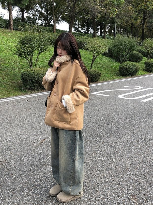 Nipper Cut Balloon Denim Wide Pants