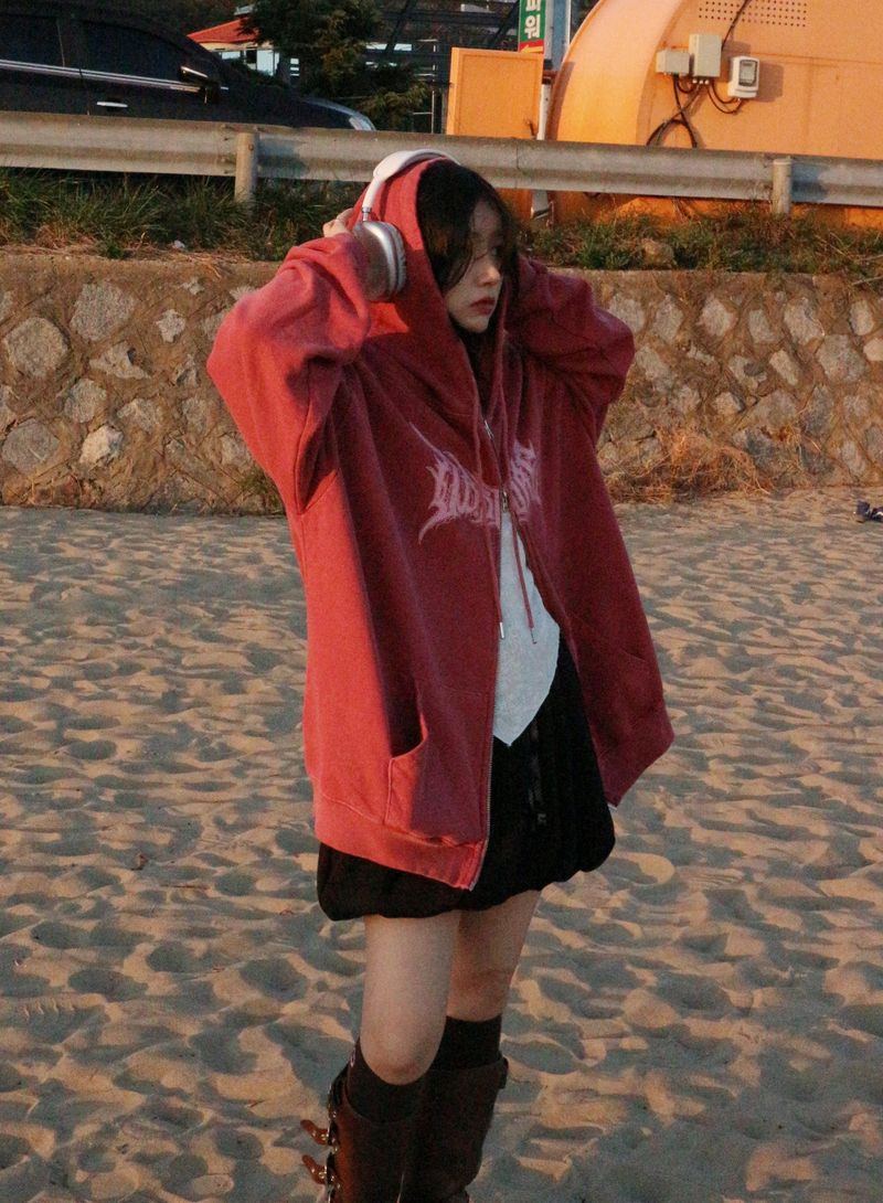 (For men and women) RT Pigment Two-Way Hood Zip-Up