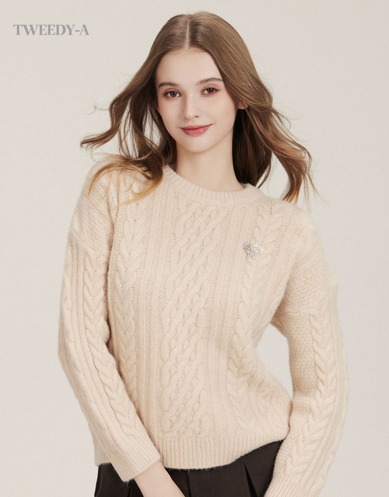 Willie Twisted Pullover Knit Top 4 Colors