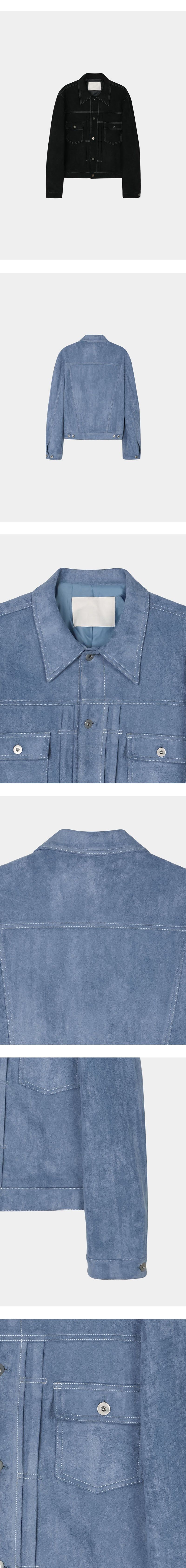 [F/W] Suede trucker jacket(4color)