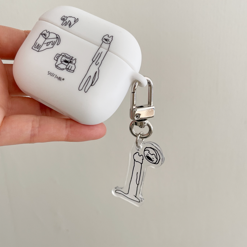susstore（ソスストア）の「elongated cat looking in the mirror Key Ring（Toys/Key Holders）」