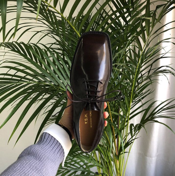 Maison Square Derby Shoes (2color)