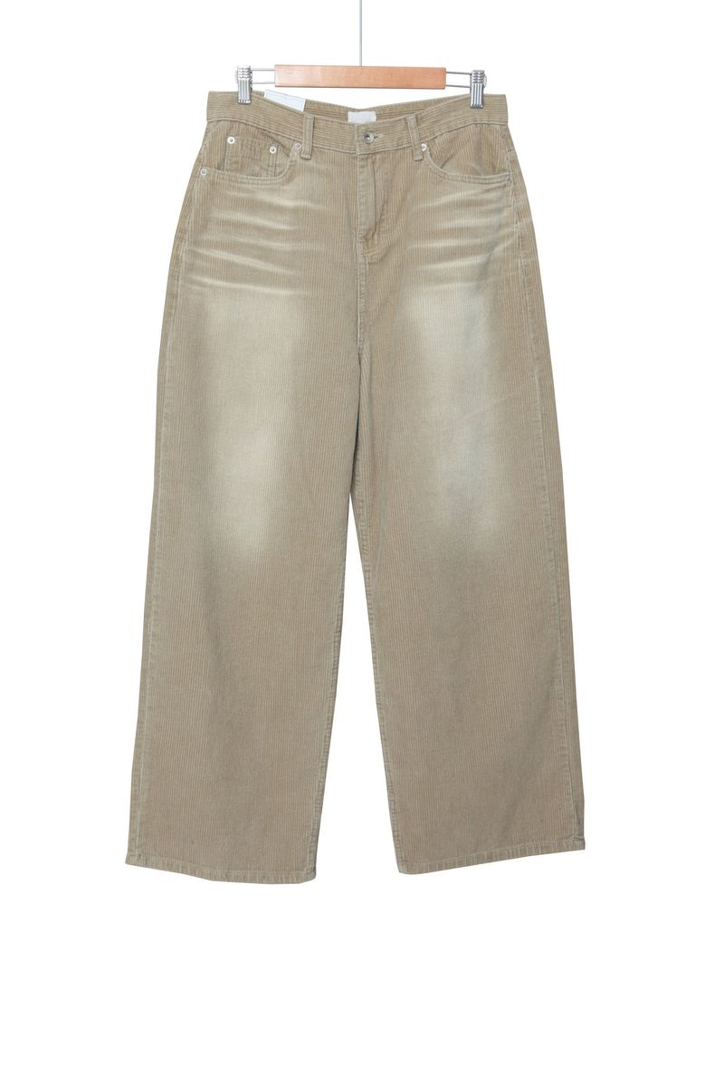 Washing Corduroy Wide Pants