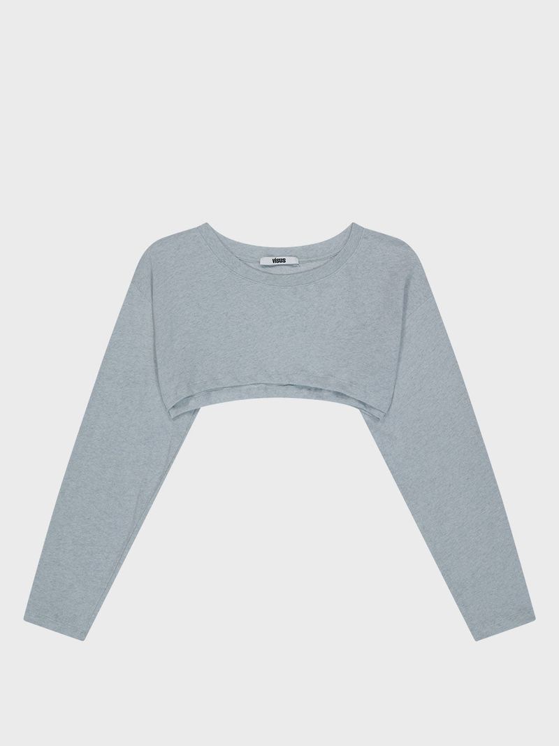 Cotton Cropped Top_Skyblue