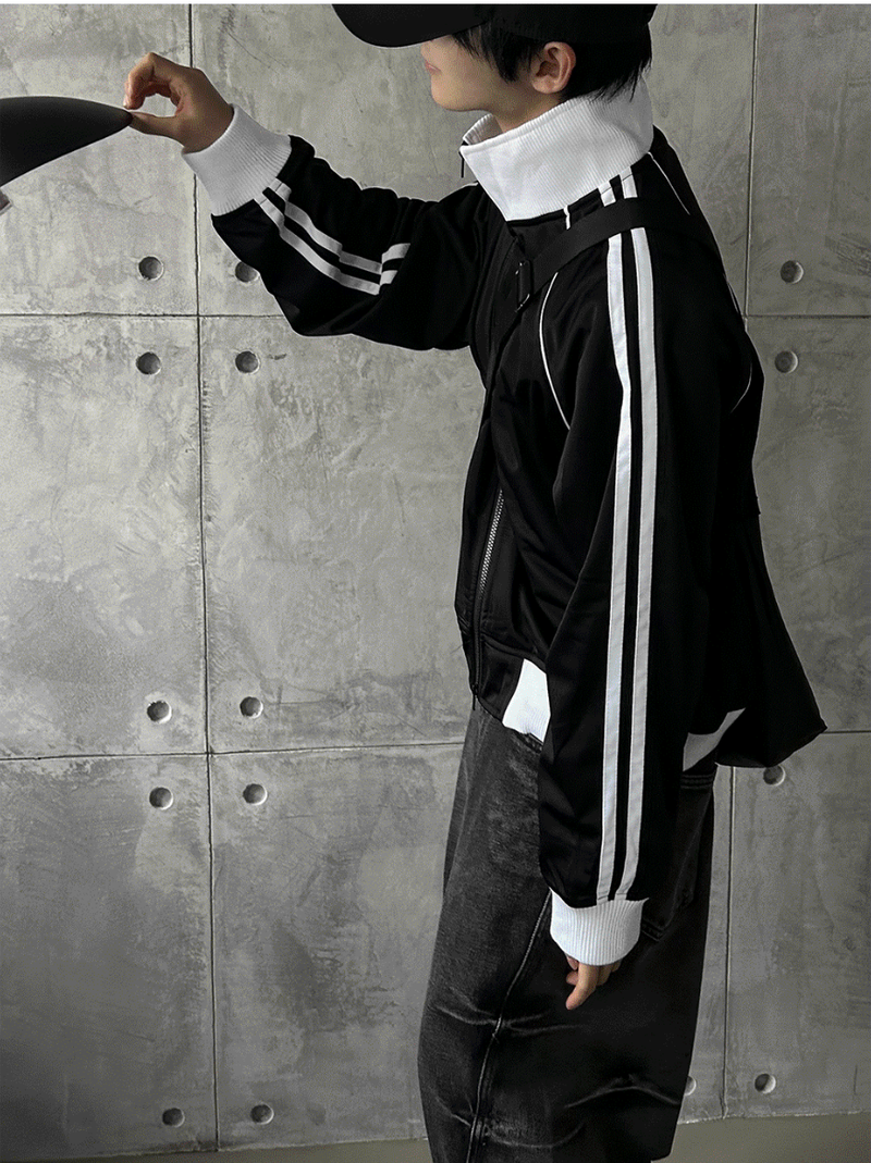 black down line sporty jersey