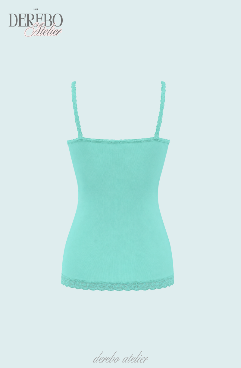 Mint Core Lace Sleeveless Top