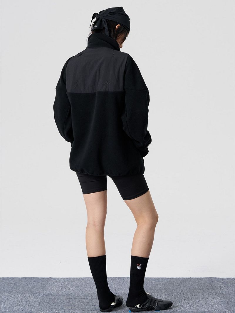 FMACM Curved-Structure Nylon-Spliced Fleece Jacket
