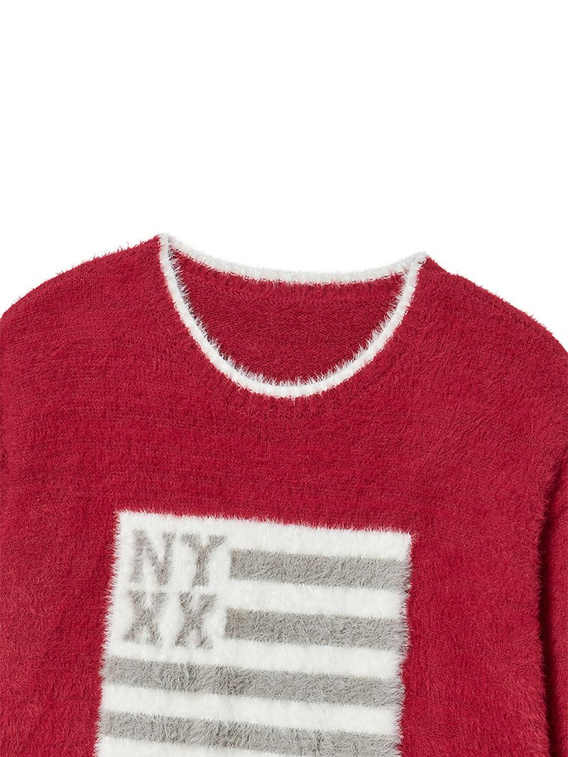 NYX FLAG KNIT RED