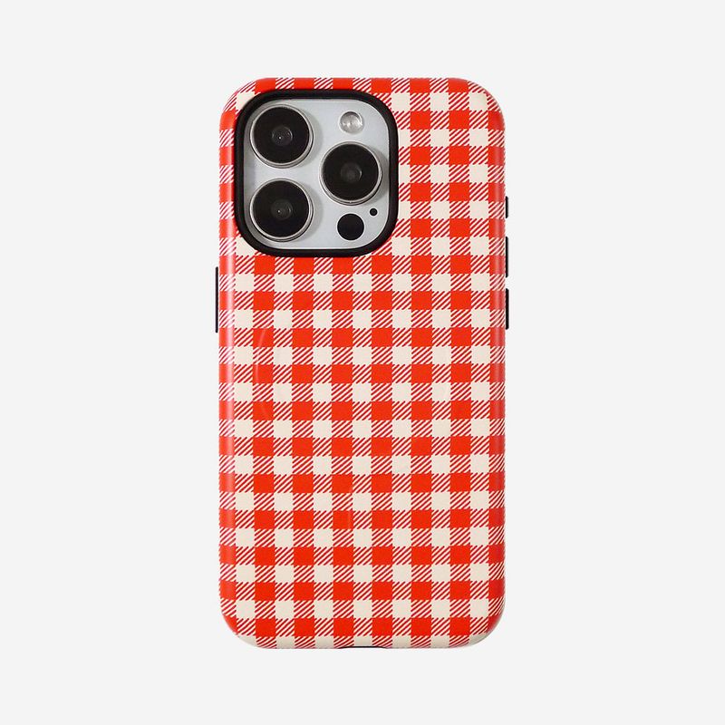 [MADE]Red Check-Matt Magsafe Tough Phonecase