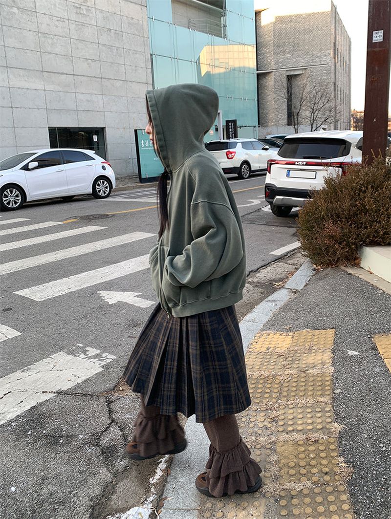 PIGMENT HOOD ZIP-UP (3C)
