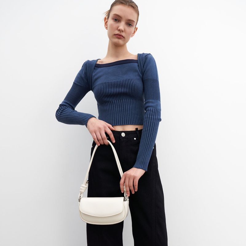 MUNIER（ミュニエ）の「KNOTTED FLAP BAG_IVORY（Bags）」