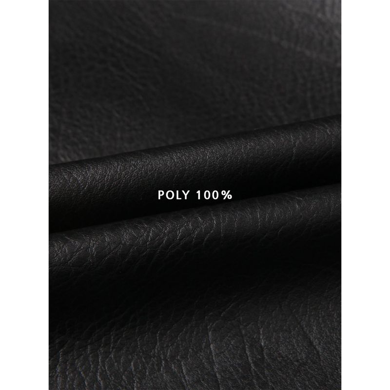 Essential cracked leather biker jacket(Black)