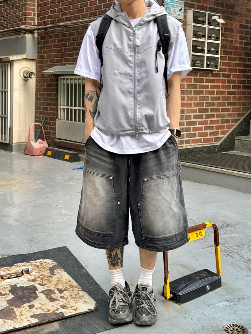Tech poly hood vest 3C