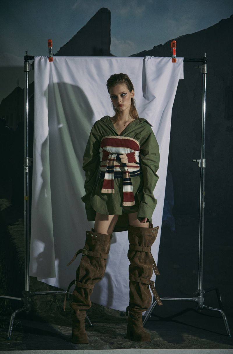 BUCKLE THIGH HIGH BOOTS