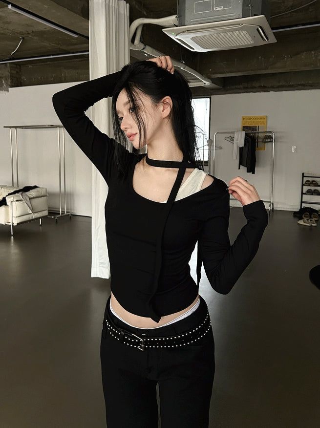 hatsukoshi（ハツコシ）の「Uneven Strap Top（Tops）」