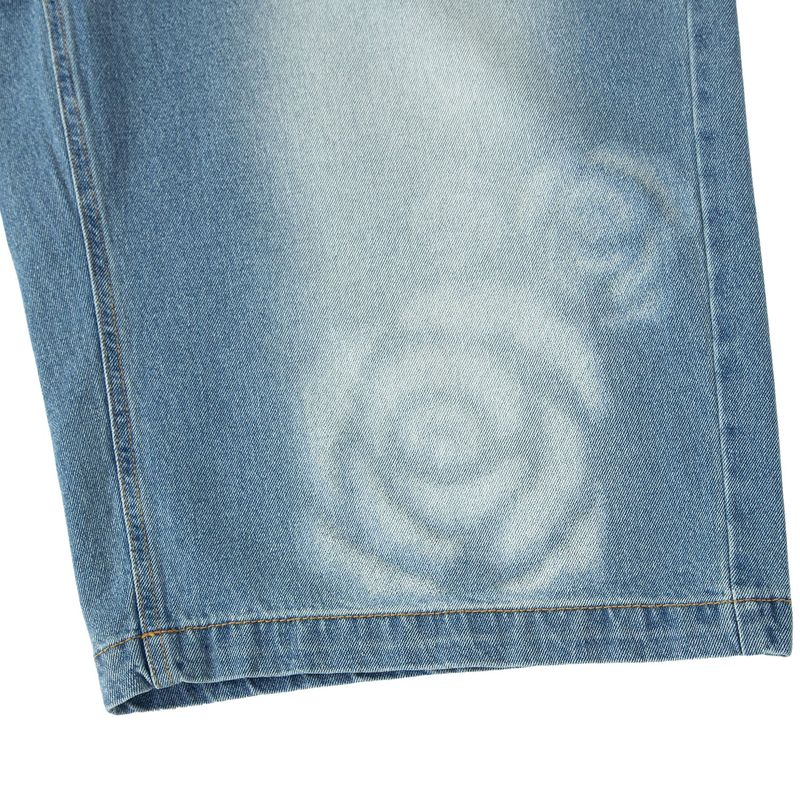 Fire Rose Bermuda Denim Pants Blue