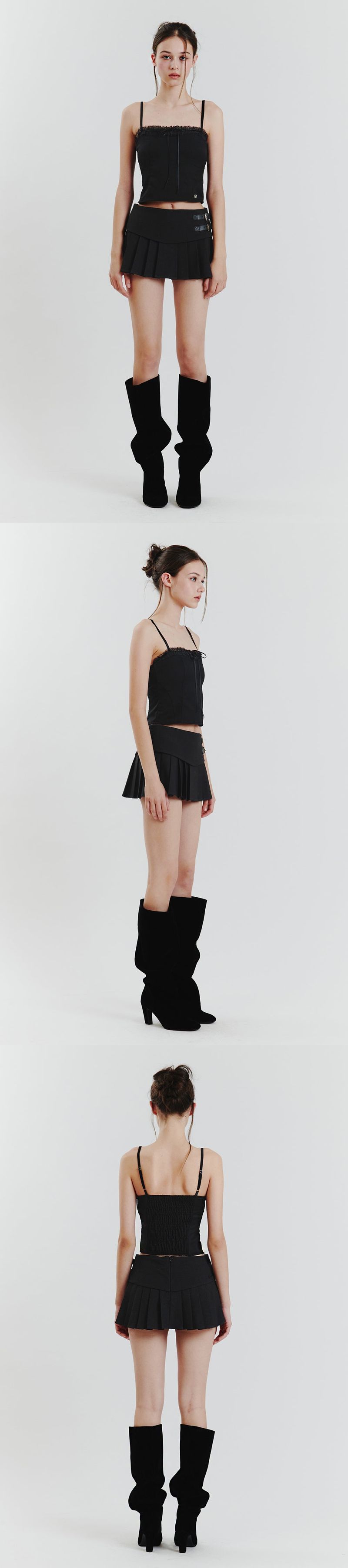 CHARLOTTE LACE TOP black
