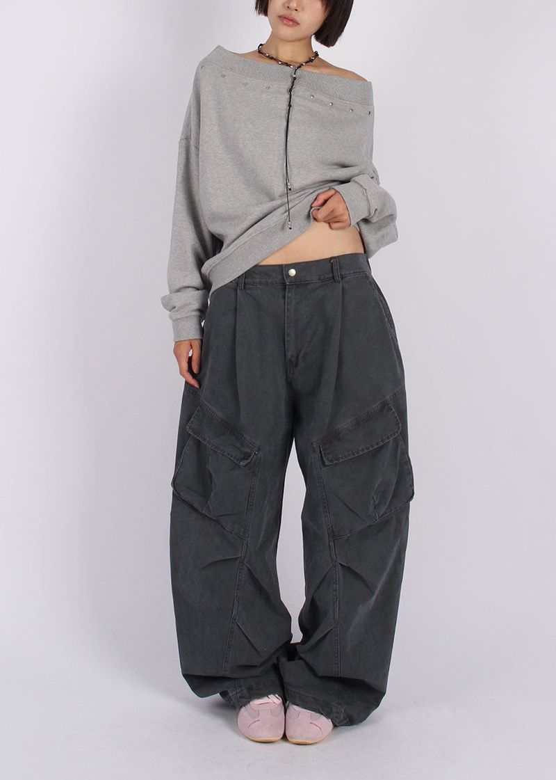 GARMENT CARGO WIDE PANTS
