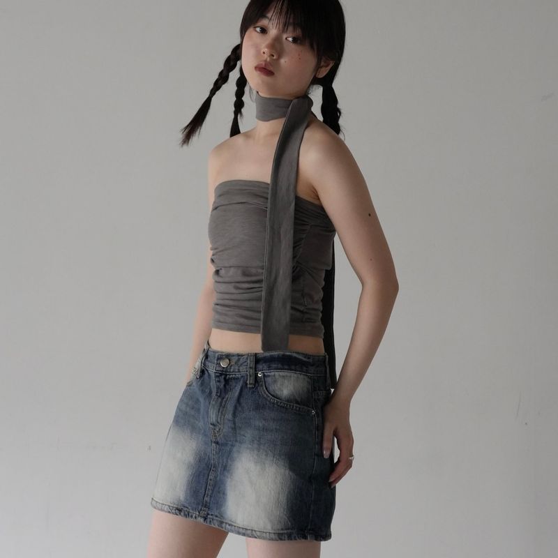 ribbon bustier