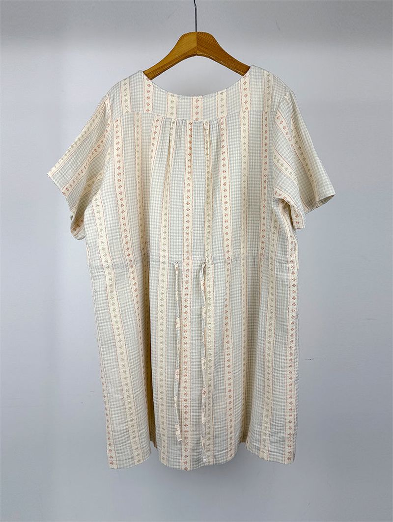 SOFT FLOWER BUTTON DRESS (2C)