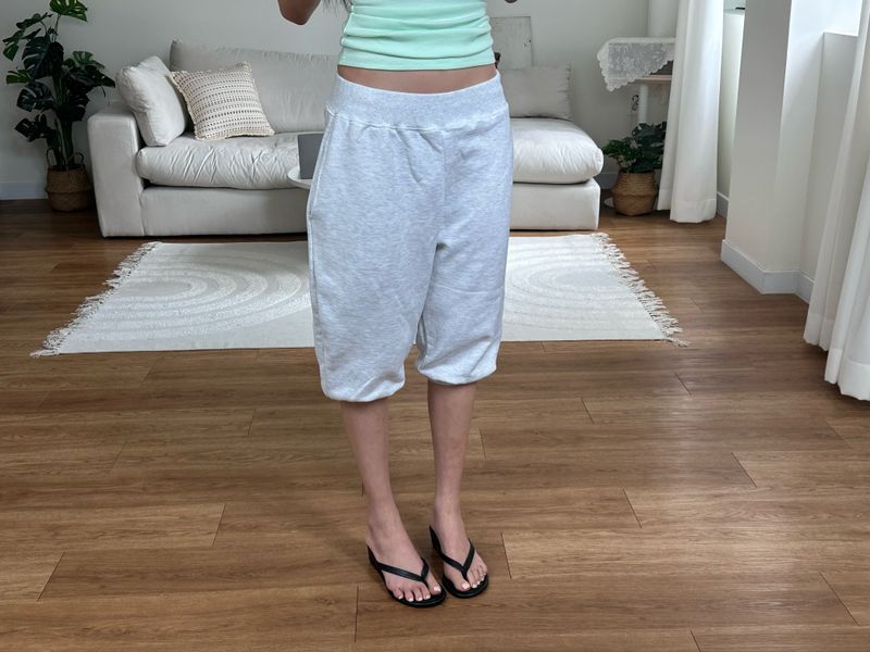 balloon sweat capri pants