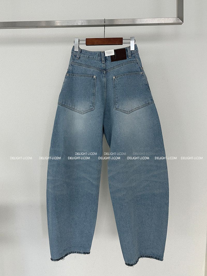 Balloon Light Blue Wide Pants