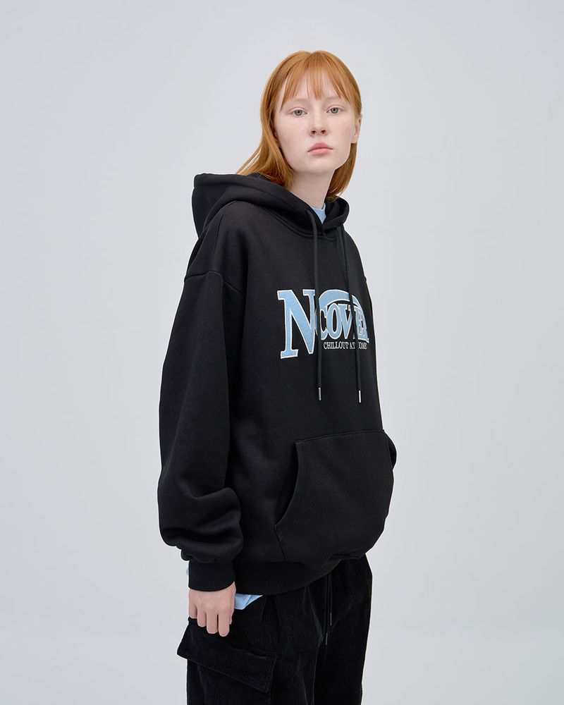 SWING LOGO HOODIE - BLACK