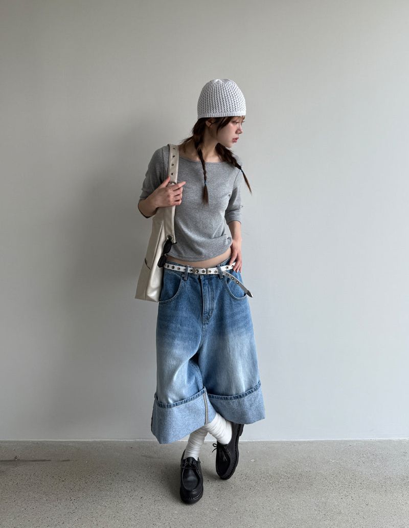 bermuda denim pants
