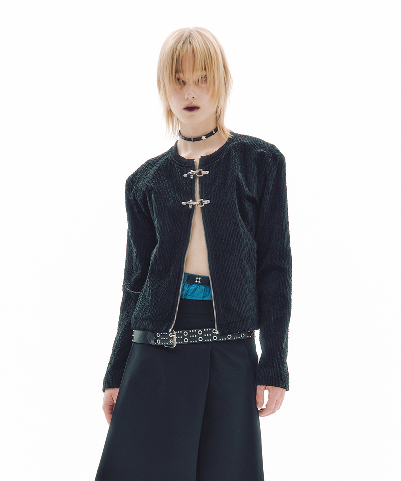 TRIP SHOP（トリップショップ）の「SLIDERLESS ZIP CARDIGAN（Tops）」