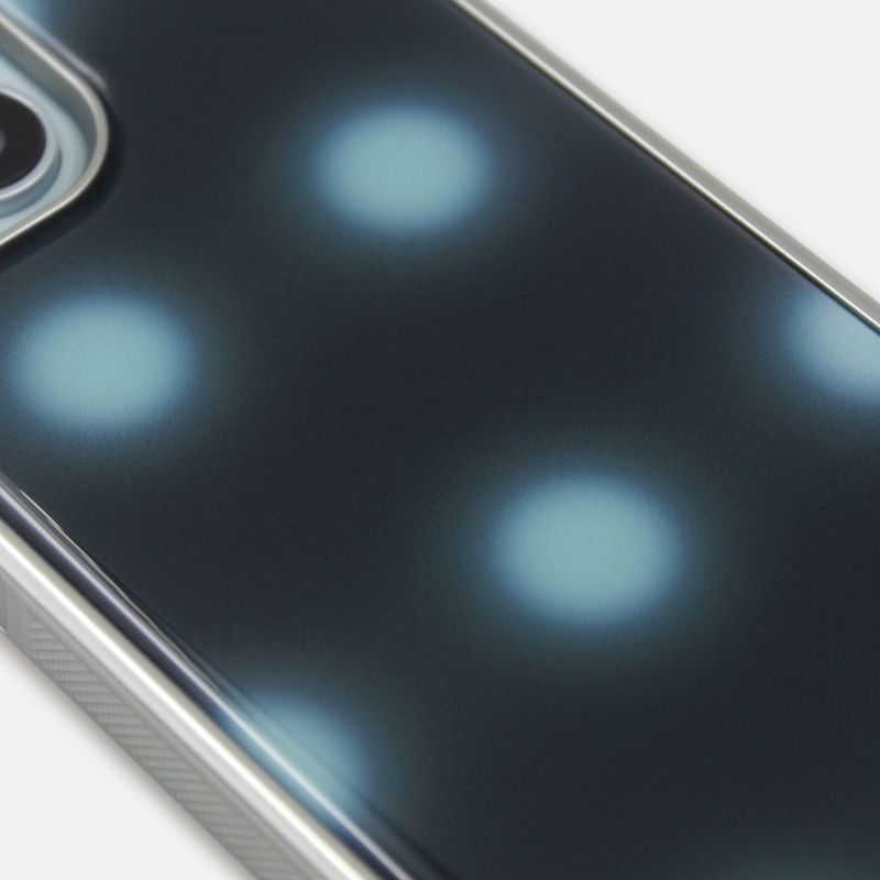 SUN DOT CASE_BLACK (silver epoxy)