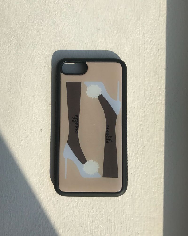 creeble（クリーブル）の「[MADE]high heel glass bumper case(brown)（Smartphone Accessories）」
