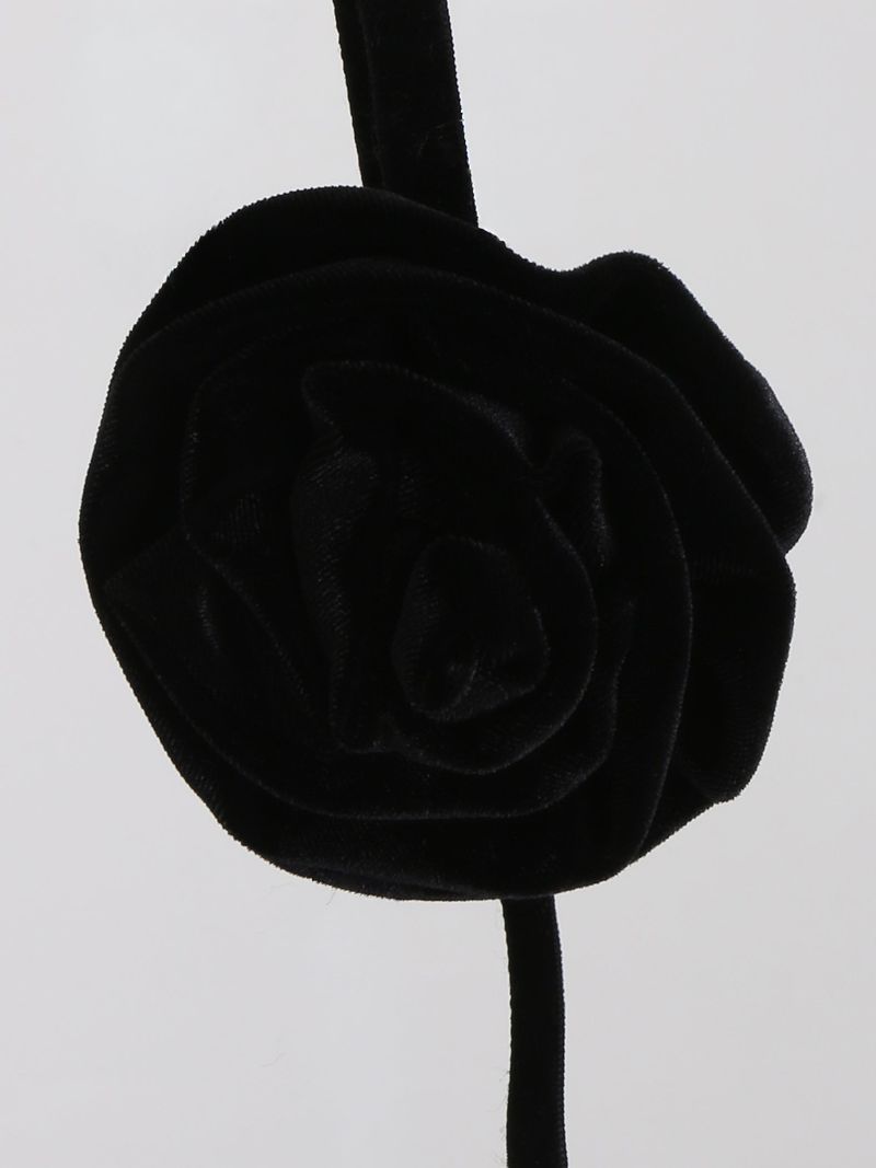 Rose Velvet Belt (Black)