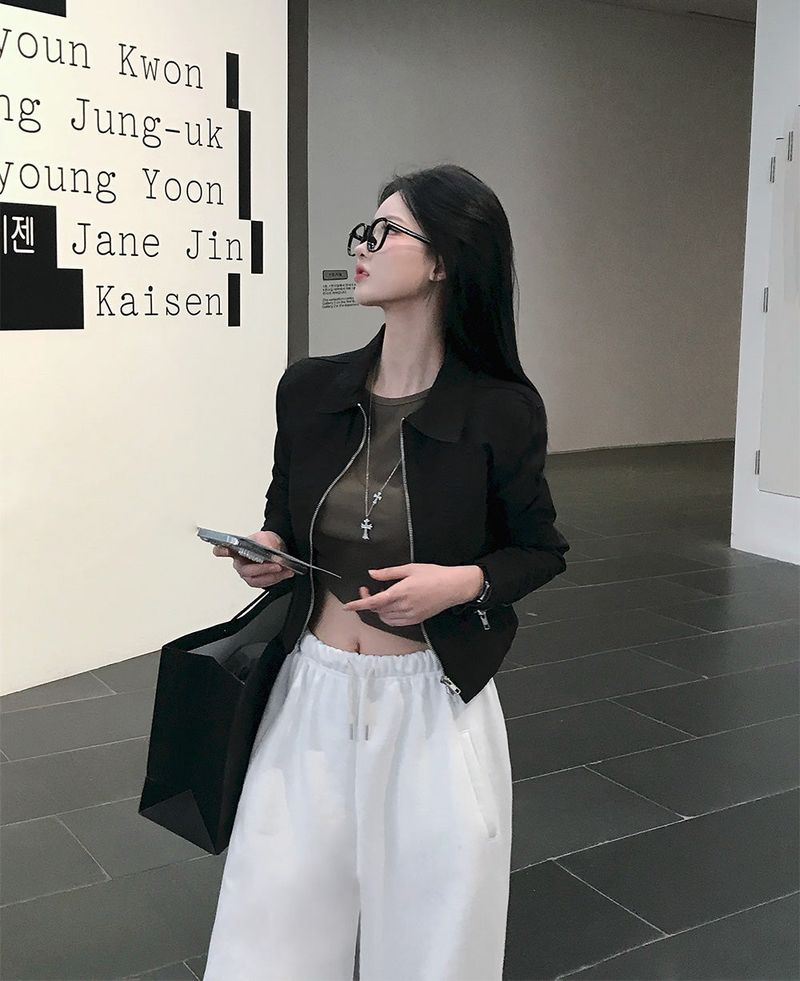 [Bellide made] COLOR INCISION COTTON TWO-WAY JACKET