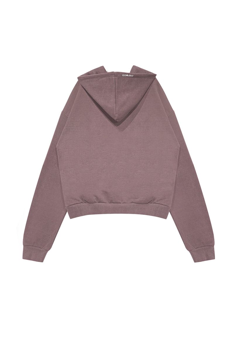 SYMBOL STUD PIGMENT HOODIE PINK