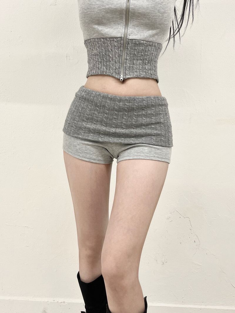 Seow(ソウ)の「1436. Cable knit flap shorts (3color) (Pants)」
