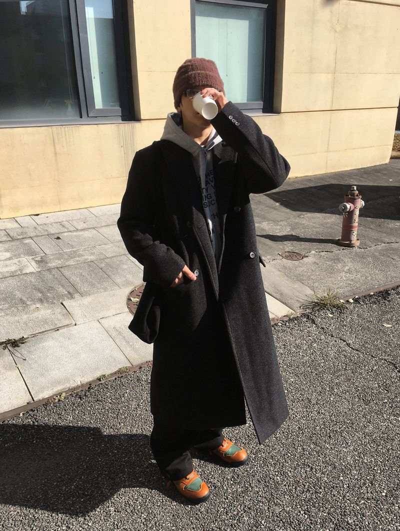 No.1508 H wool20 double COAT