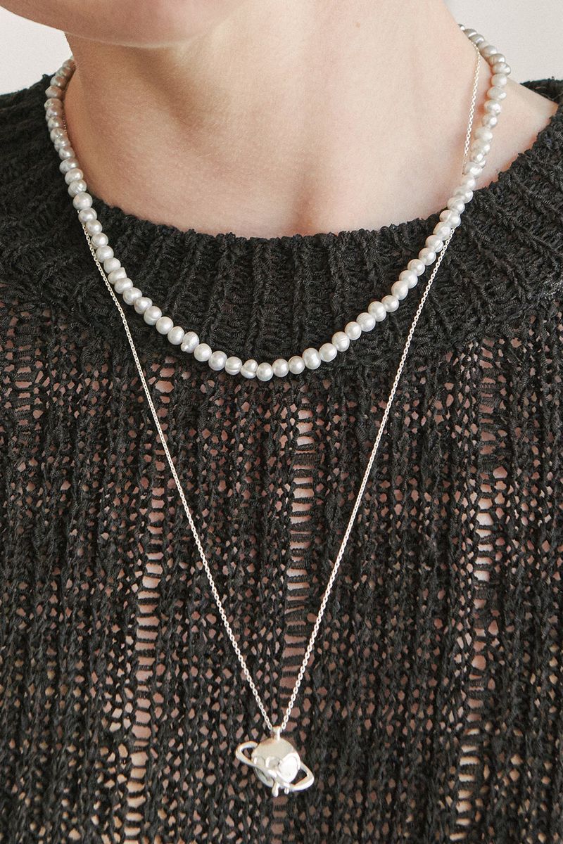 Gray Pearl Necklace
