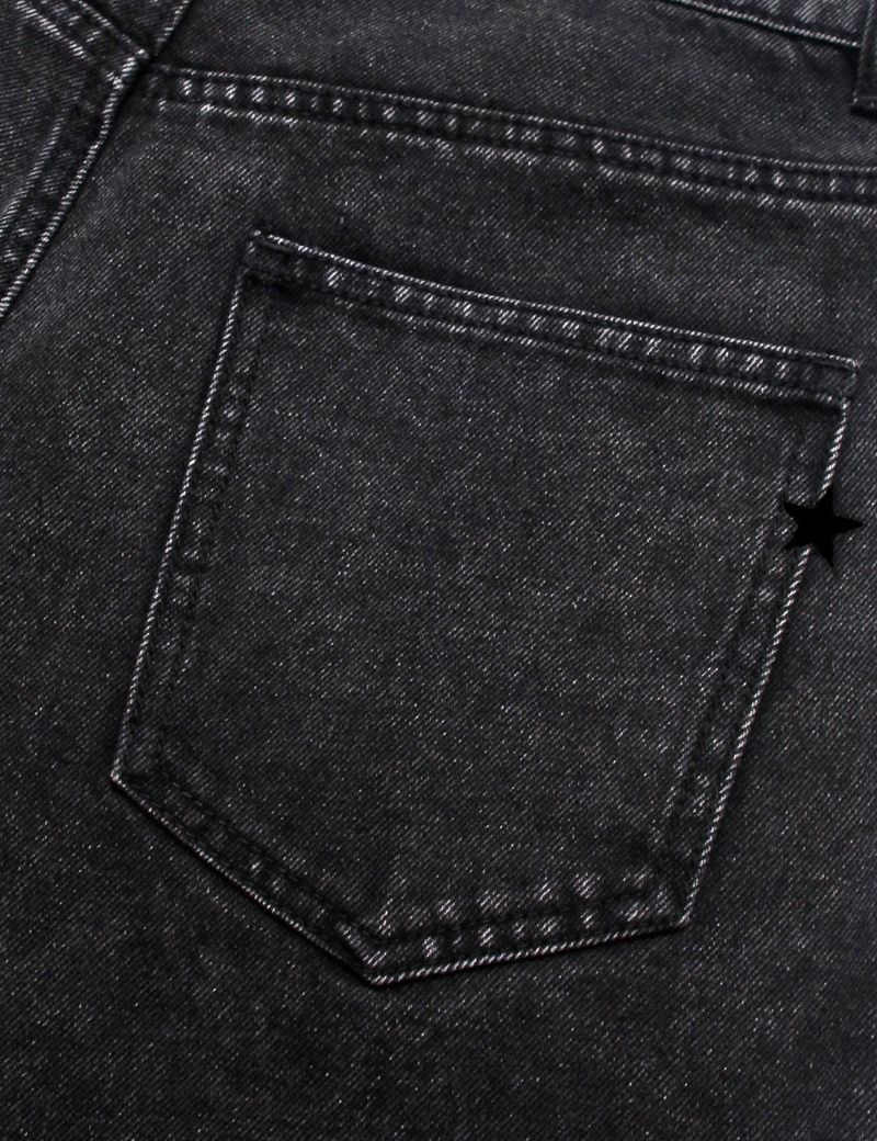5-POCKET EMB DENIM PANTS BLACK(CV2CFUD129A)