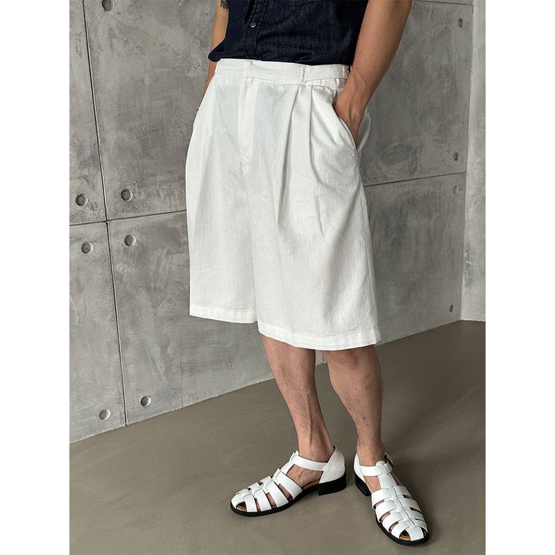 [S/S] Cool two tuck strap bermuda pants (3color)