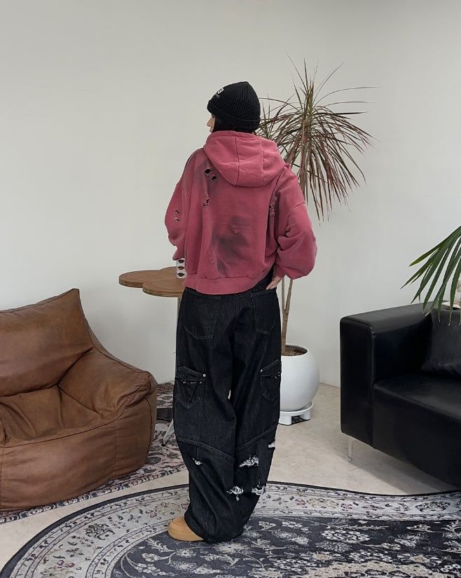 Ferris Crop Damage Hoodie