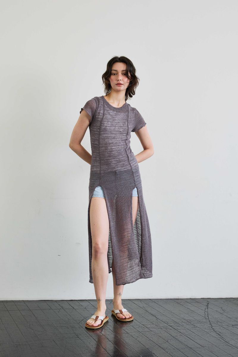 WITTY KNIT ONE-PIECE / MOCHA