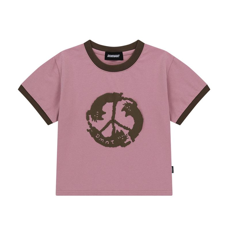 ユニコーンリンガークロップTシャツ_ホワイトパーフェクトピースリンガークロップTシャツ_ピンク