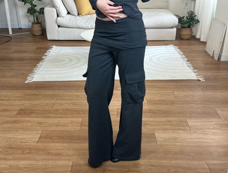 banding shirred cargo pants