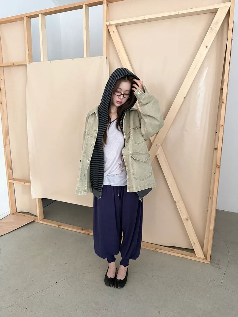 vintage washing work jacket