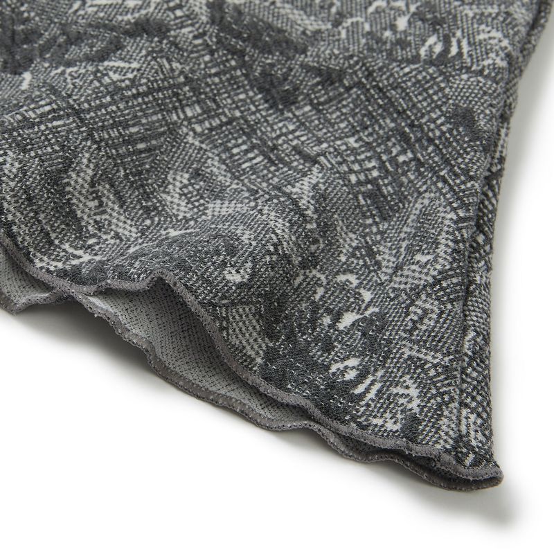 フラワーシャーリングミニスカート / Flower Shirring Mini Skirt [GREY]