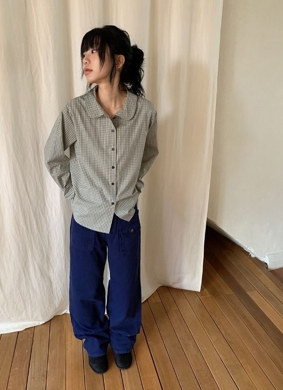 Gaible Front Pocket Straight Cotton Pants