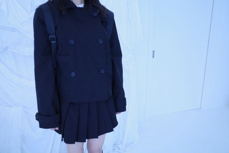 High neck double set up (3color) -Jacket