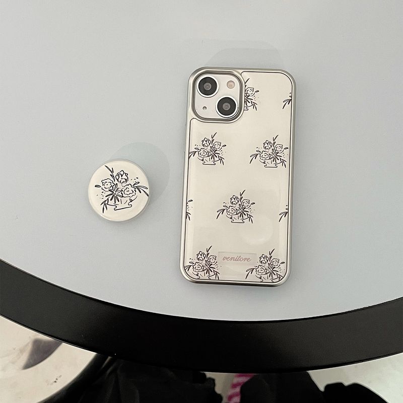 [MADE][Epoxy Bumper Case] Vintage Flower Case