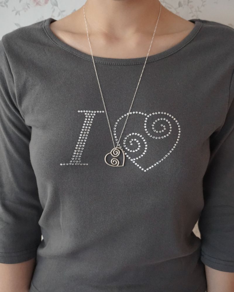 PAIR OF LOVE（ペアオブラブ）の「[925SILVER] MOOD LOOP HEART NECKLACE（Accessories）」