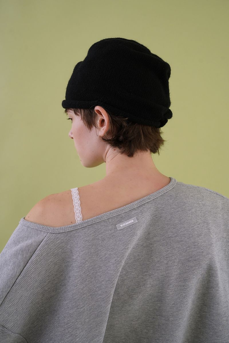 Waffle button t-shirt_gray